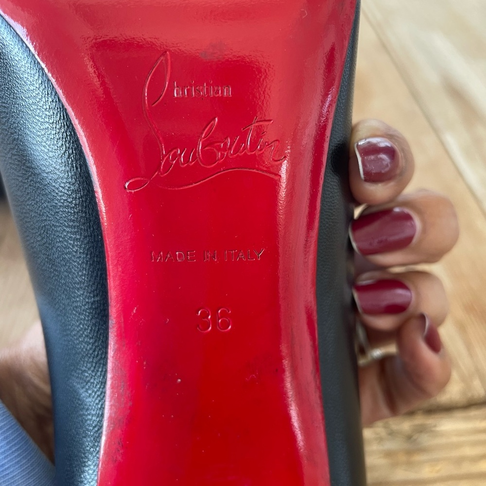 Louboutin Black Stiletto Heels - Picture 6 of 9